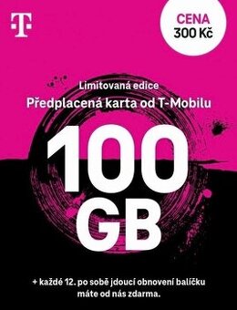 Data 100 GB SIM karta