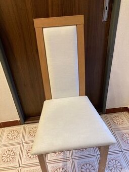 Jídelní židle krémové 4 ks