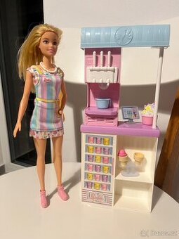 Barbie Mattel zmrzlinový stánek