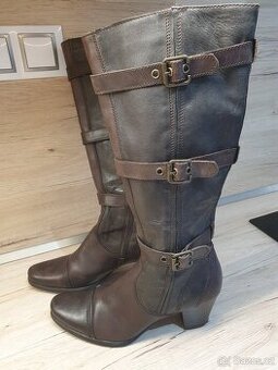 Hnědé kozačky, vel.41