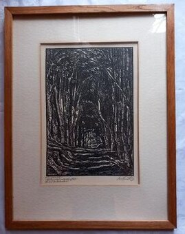 Obraz Lesní katedrála, akademický malíř Karel Tondl