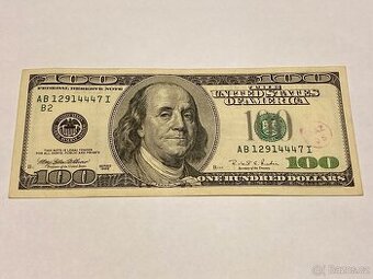 USA - Bankovka 100 Dollars 1996 - Serie AB