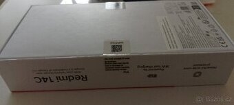 Nový Xiaomi Redmii 14C 8GB/256GB, Černá barva + faktura