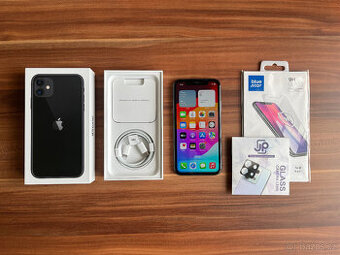 iPhone 11 - 128GB černý + ochranná skla