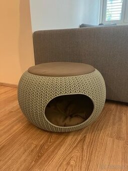 Pelíšek pro psa/kočku Curver KNIT Bouda