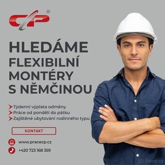 Práce v Německu s týdenní výplatou - možno IHNED - montér