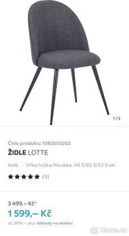Jídelní židle NOVÉ