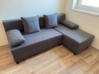 IKEA ANGSTA 3-místná pohovka, rozkládací, s lenoškou