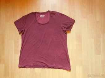 dámské Engelbert Strauss bordó tričko,kr.ruk.,tónované 2XL