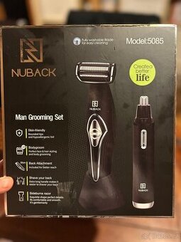 Holici strojek na zada a telo pro muze Nuback