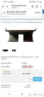 Podsedadlový držák jawa 555