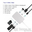 Hliníkový 7-in-1 USB-C Hub