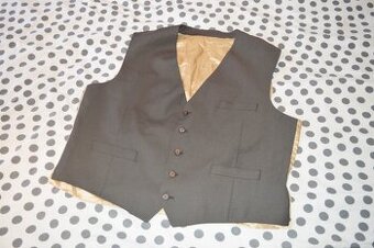 Pánská vesta pod sako vel. 60 hnědá