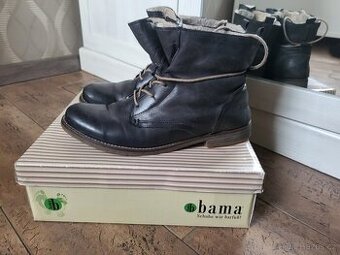 BOTY KOŽENÉ TEPLÉ -KVALITNÍ zn.BAMA,POHODLNÉ