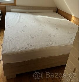Manželská postel 180x200 dub sonoma (bardolino) - 1