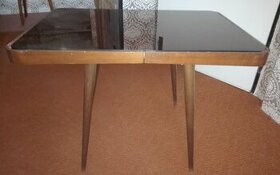 Retro konferenční stolek a židle - 1