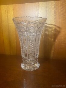 Velká broušená váza Bohemia Crystal