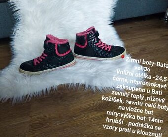 Zimní boty -36,Zn.Baťa
