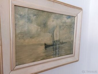 Obraz Loď v laguně