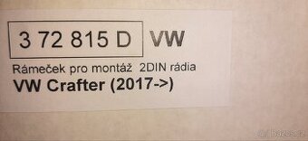 vw crafter 2din rámeček