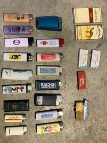 Zapalovače,sirky,krabyčky od cigaret