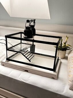 Skleněné želvárium pro vodní želvy – 37,5 l (želvárium)