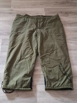 Pánské zelené vyteplené kalhoty Xxxl