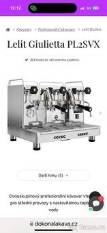 Prodám profesionální kávovar s mlýnkem na kávu