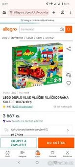 Lego Duplo vláčkodráha 10874