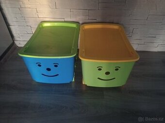 Vozíček na hračky 52 litrů - pro dvojčata