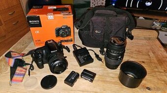 Sony SLT-A58K, objektiv Sony DT 18-55mm a Sigma 70-300mm