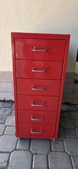 Ikea Helmer komoda na kolečkách - plechová