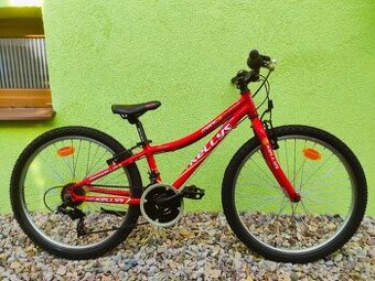 Značkové dětské kolo KELLYS 24" (ČERVENÁ)