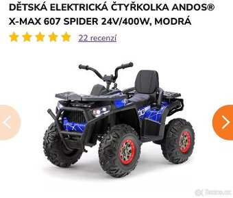 Dětská elektronická čtyrkolka