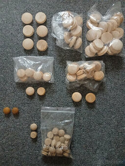 Dřevěné ozdobné krytky dub, borovice / smrk