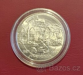 Stříbrná mince 500 Kč.