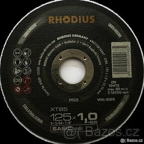 Rhodius XT85 125x1,0x22,23 Řezný kotouč