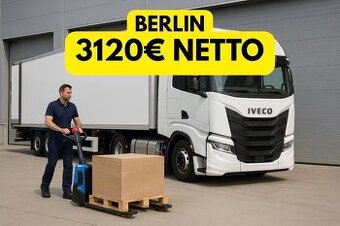 Řidič kamionu C+E BERLIN 3120€ čistého + ubytování