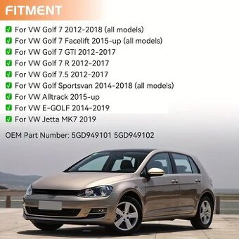 Dynamické blinkry LED VW Golf 7 VII MK7.5 JETTA MK7