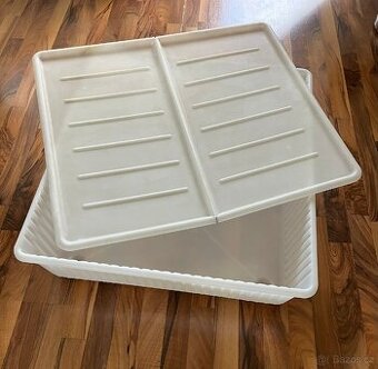Úložné plastové boxy s víkem 4 kusy - 1