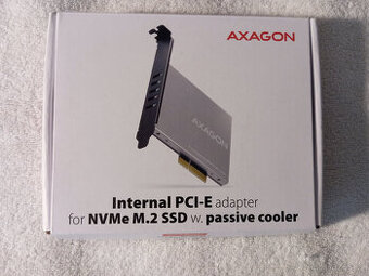 PC - Adaptér Axagon, NVMe M.2 SSD do PCL-E s chlazením