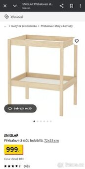 PŘEBALOVACÍ STŮL IKEA SNIGLAR