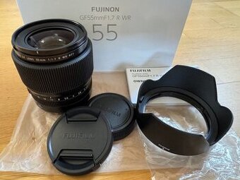 Fujifilm GF 55 mm f/1.7 R WR – nevyužitý, pěkný stav