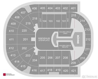 Radiohead Berlín- 1.řada, top výhled