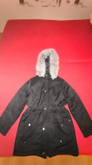 Zimní kabátek 140/146 dětský - 299Kč