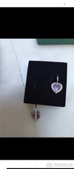 Stříbrný řetízek a stříbrné nausnice