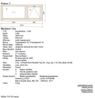Dřevěná okna + dřevěné vstupní dveře