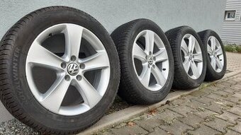 Alu kola 5x112 r17 zimní pneu vw passat b7 alltrack