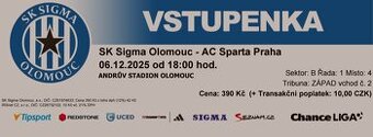 Sigma Olomouc - Sparta