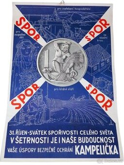 Reklamní plakát - Spoř - I. republika